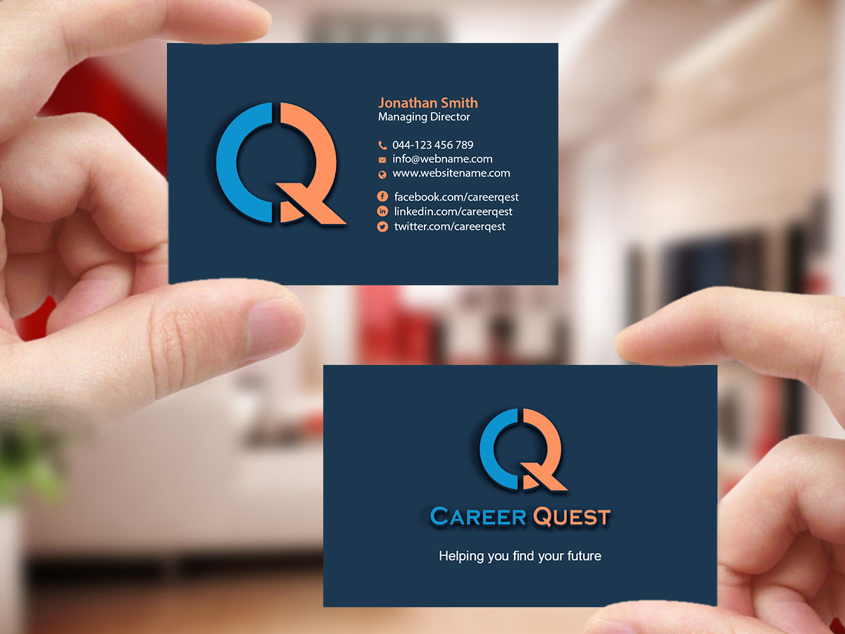 Business Card Design by Creations Box 2015 for Career Quest | Design #12499511