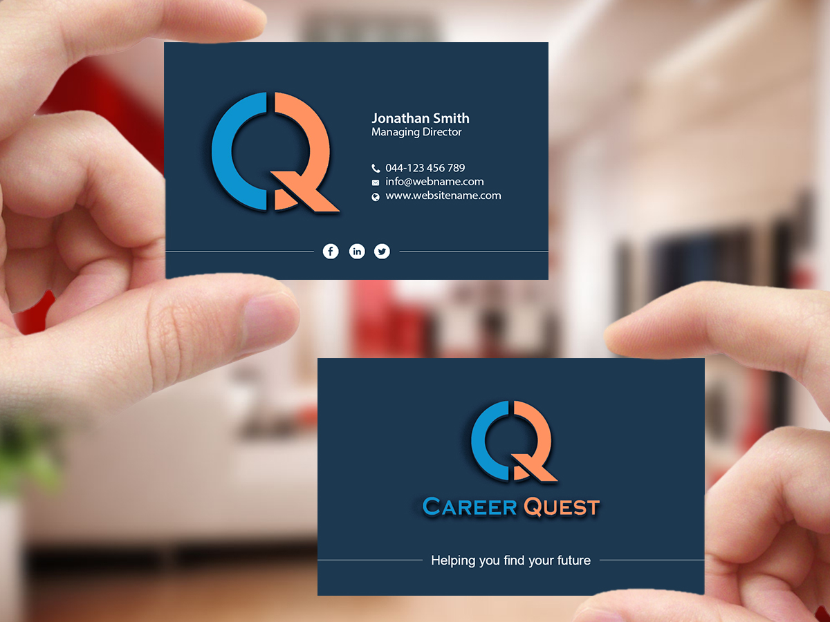 Business Card Design by Creations Box 2015 for Career Quest | Design #12499512