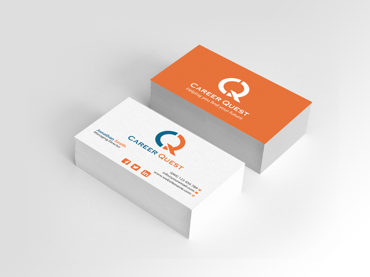 Business Card Design by Creations Box 2015 for Career Quest | Design #12499517
