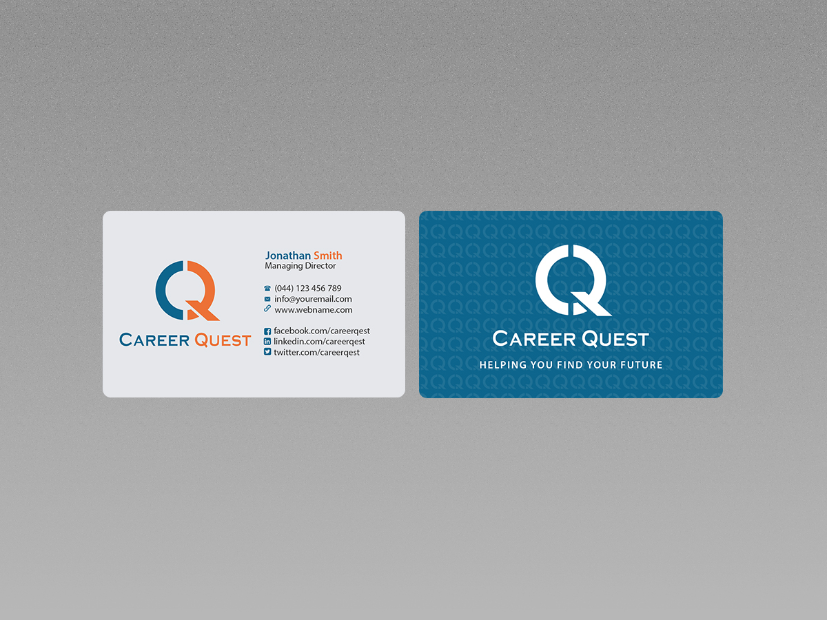 Design de Carte de Visite par Creations Box 2015 pour Career Quest | Design #12499518