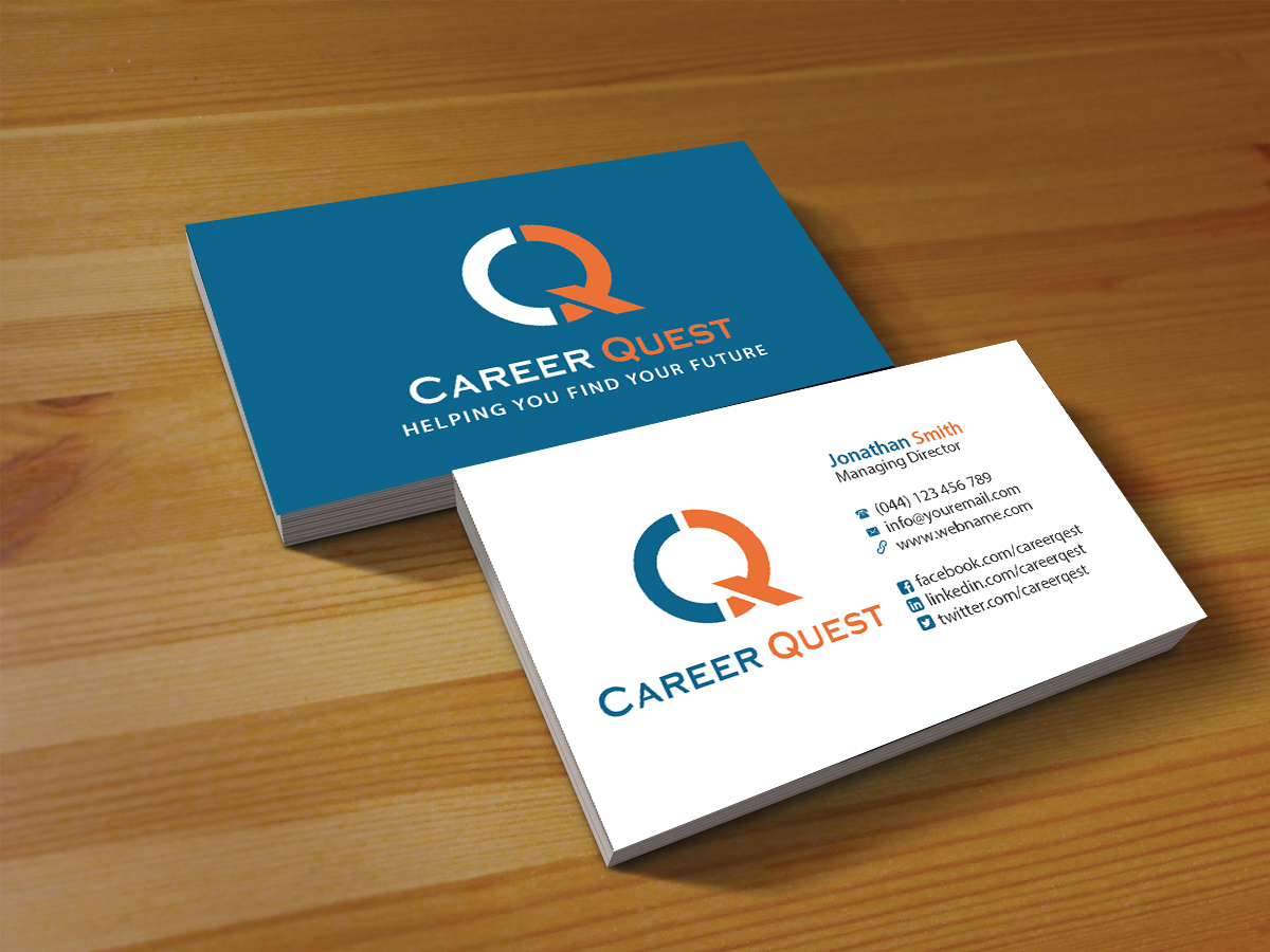 Business Card Design by Creations Box 2015 for Career Quest | Design #12499520