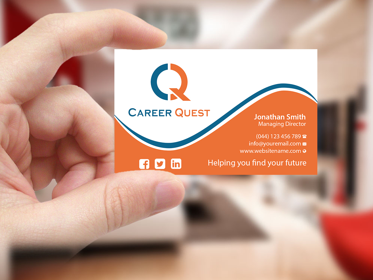 Business Card Design by Creations Box 2015 for Career Quest | Design #12499534