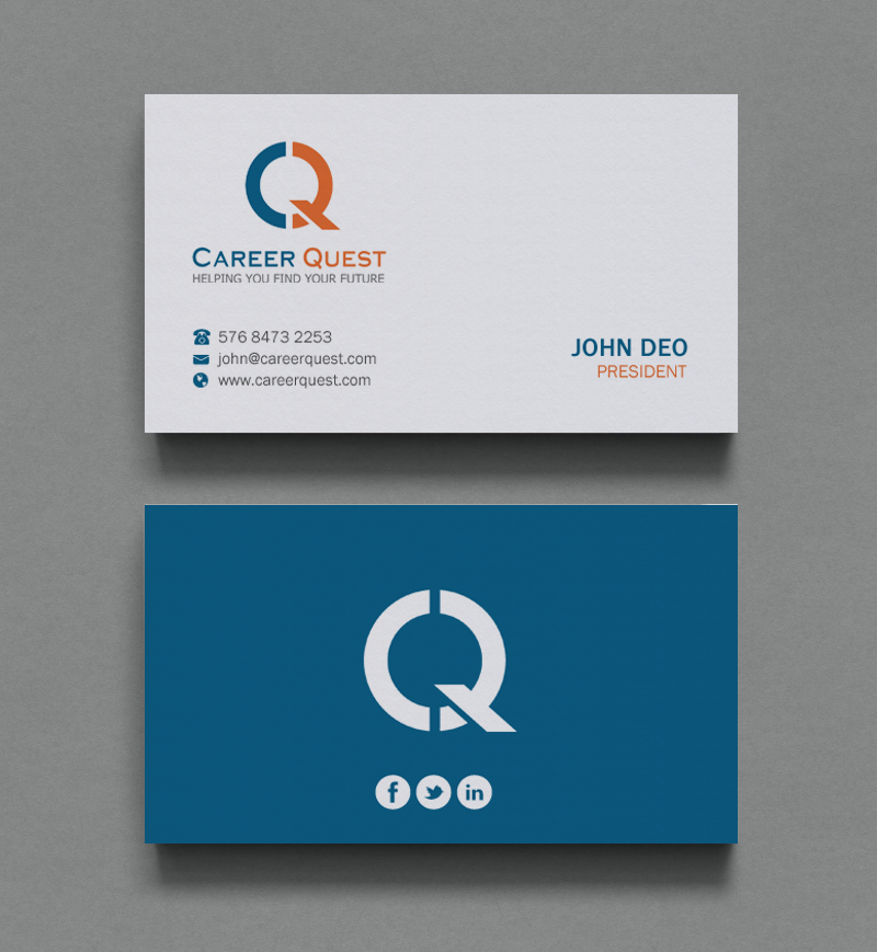 Business Card Design by Brand aid for Career Quest | Design #12504779