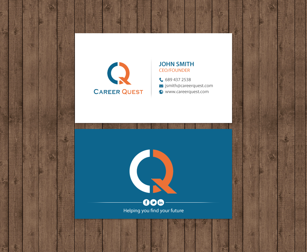 Business Card Design by chandrayaan.creative for Career Quest | Design #12495836