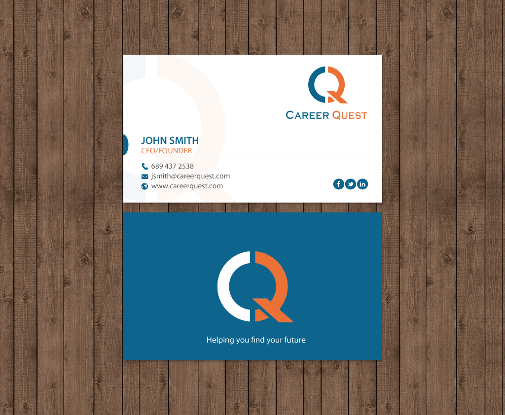 Business Card Design by chandrayaan.creative for Career Quest | Design #12495838