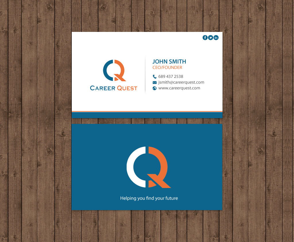 Business Card Design by chandrayaan.creative for Career Quest | Design #12495839