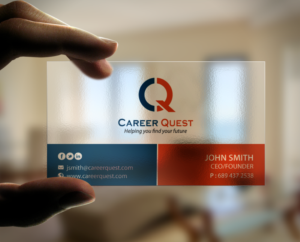 Visitenkarten-Design von chandrayaan.creative für Career Quest | Design: #12495845