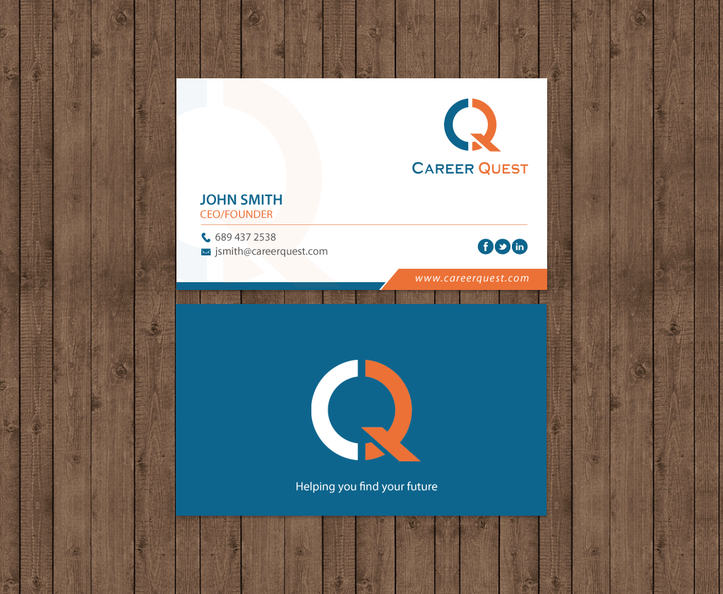 Business Card Design by chandrayaan.creative for Career Quest | Design #12495850