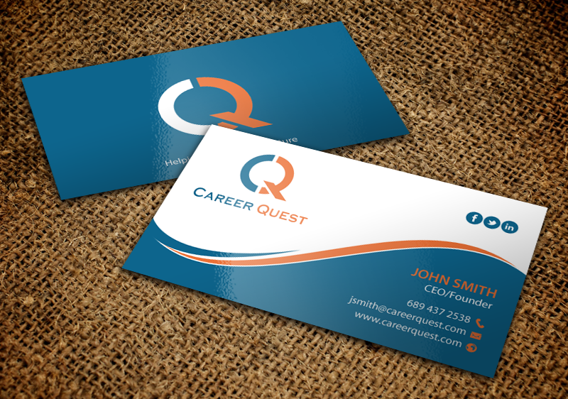Business Card Design by chandrayaan.creative for Career Quest | Design #12496092