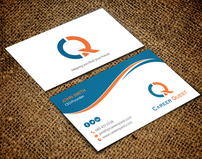 Business Card Design by chandrayaan.creative for Career Quest | Design #12496095