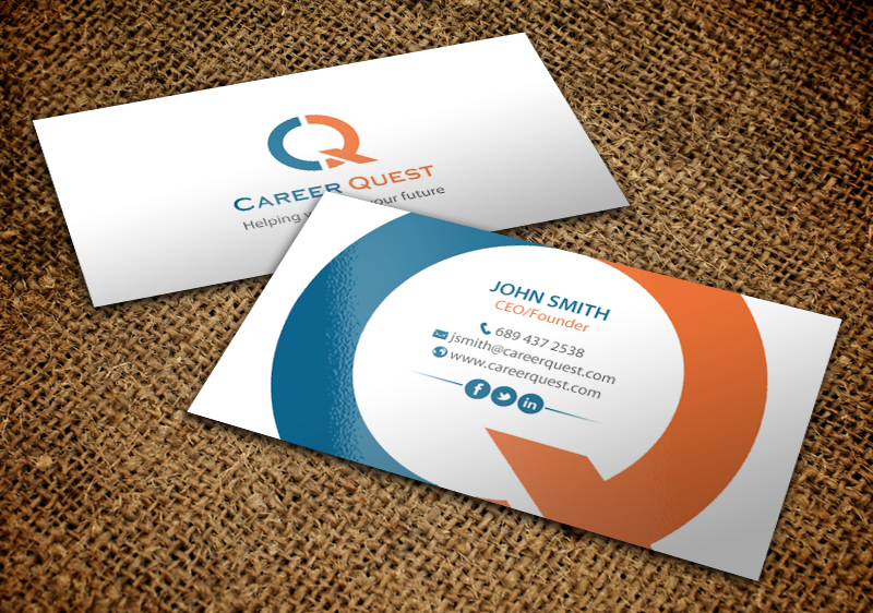 Business Card Design by chandrayaan.creative for Career Quest | Design #12497073