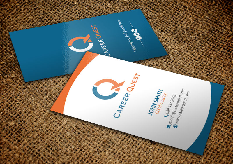 Business Card Design by chandrayaan.creative for Career Quest | Design #12497075