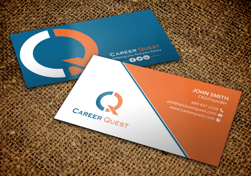 Business Card Design by chandrayaan.creative for Career Quest | Design #12497076