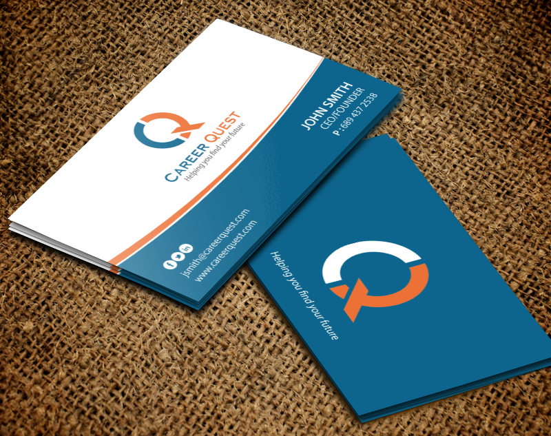 Business Card Design by chandrayaan.creative for Career Quest | Design #12497325