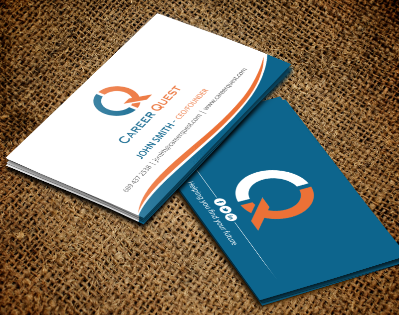 Business Card Design by chandrayaan.creative for Career Quest | Design #12497326