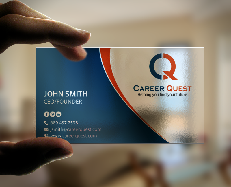 Visitenkarten-Design von chandrayaan.creative für Career Quest | Design #12497329