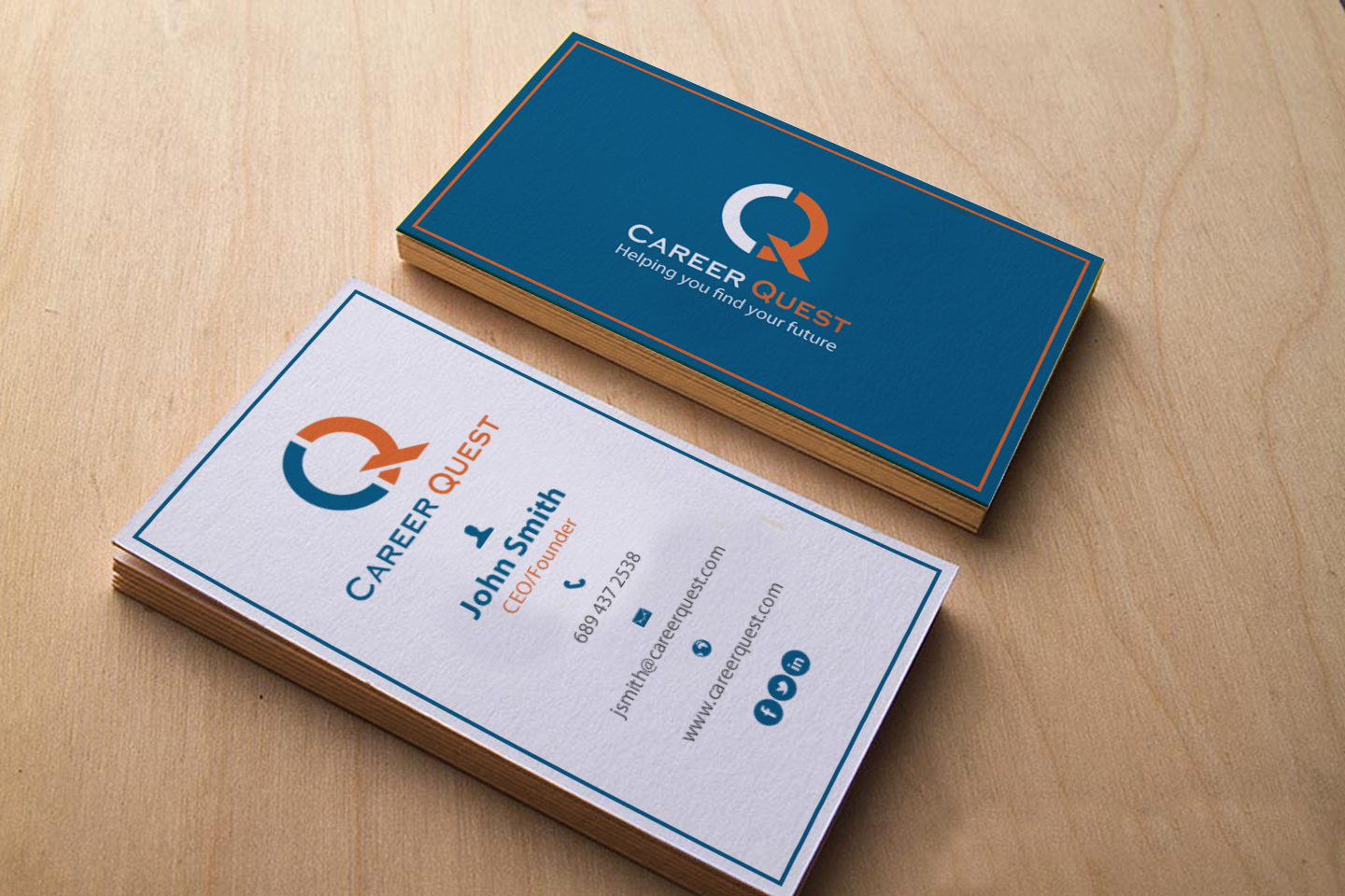 Business Card Design by chandrayaan.creative for Career Quest | Design #12545238