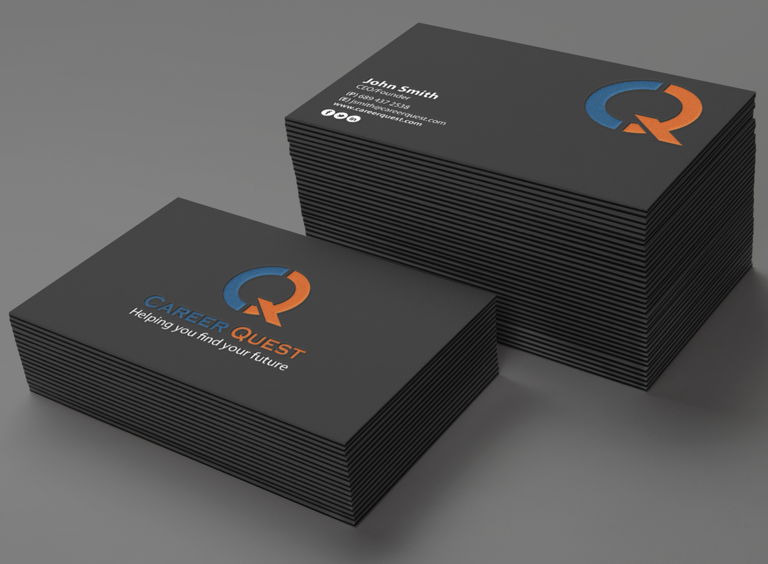 Business Card Design by chandrayaan.creative for Career Quest | Design #12545266
