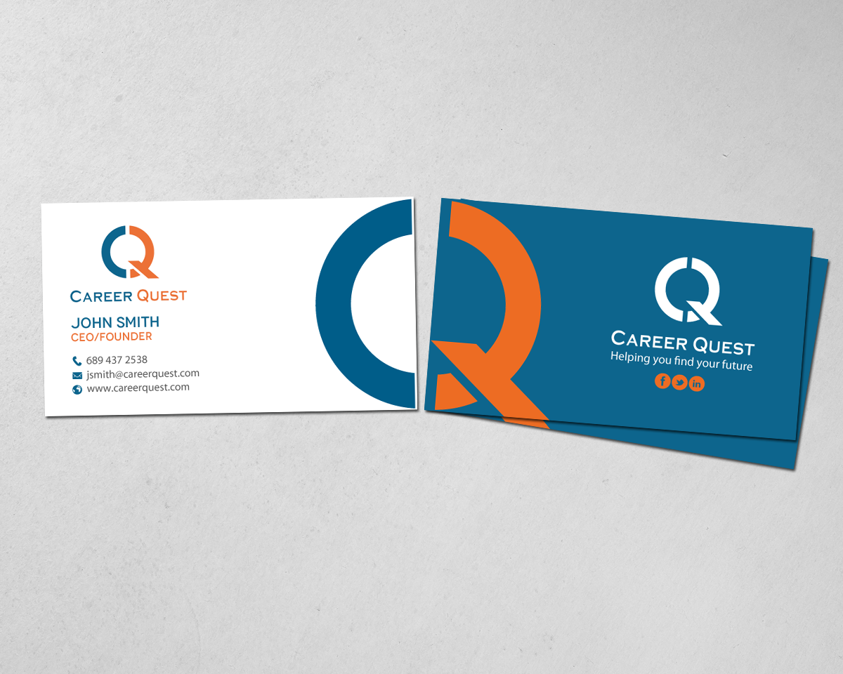 Business Card Design by chandrayaan.creative for Career Quest | Design #12562568