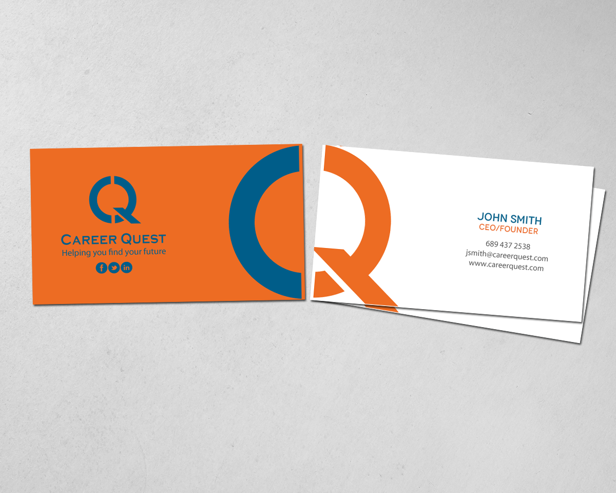 Business Card Design by chandrayaan.creative for Career Quest | Design #12562619