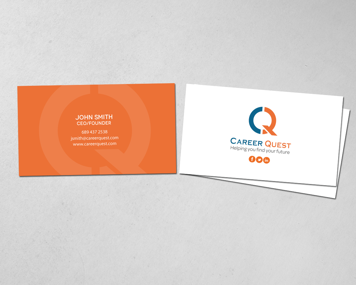 Business Card Design by chandrayaan.creative for Career Quest | Design #12562629