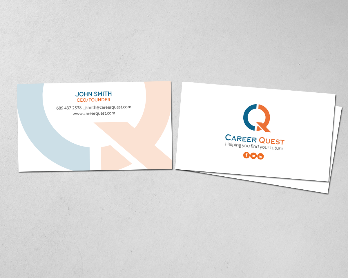 Visitenkarten-Design von chandrayaan.creative für Career Quest | Design #12562790
