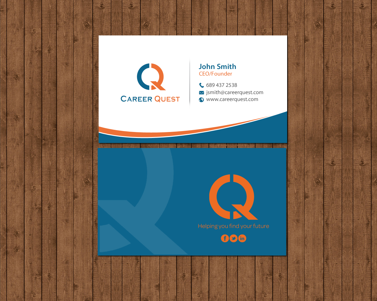 Business Card Design by chandrayaan.creative for Career Quest | Design #12562996
