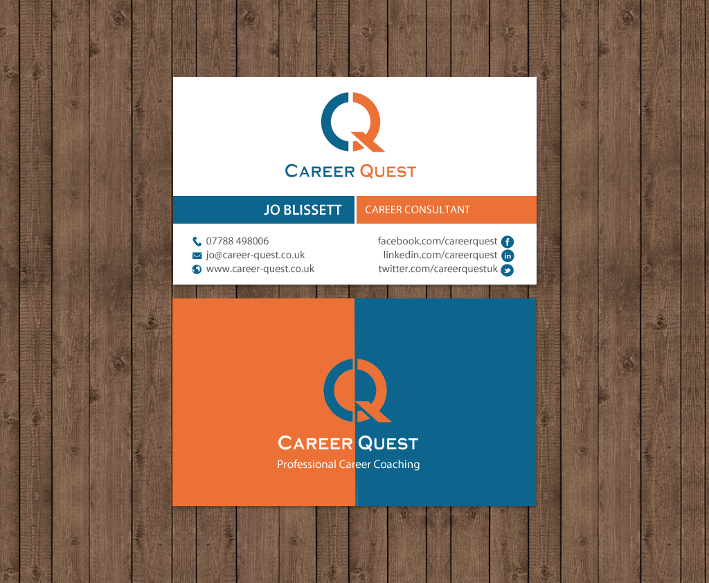 Business Card Design by chandrayaan.creative for Career Quest | Design #12638381