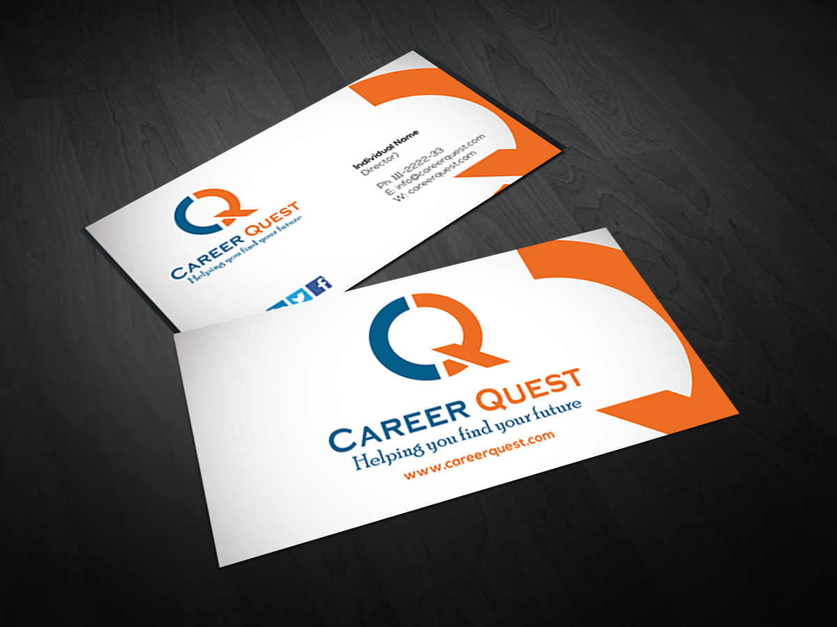 Business Card Design by BHAMQR for Career Quest | Design #12571369