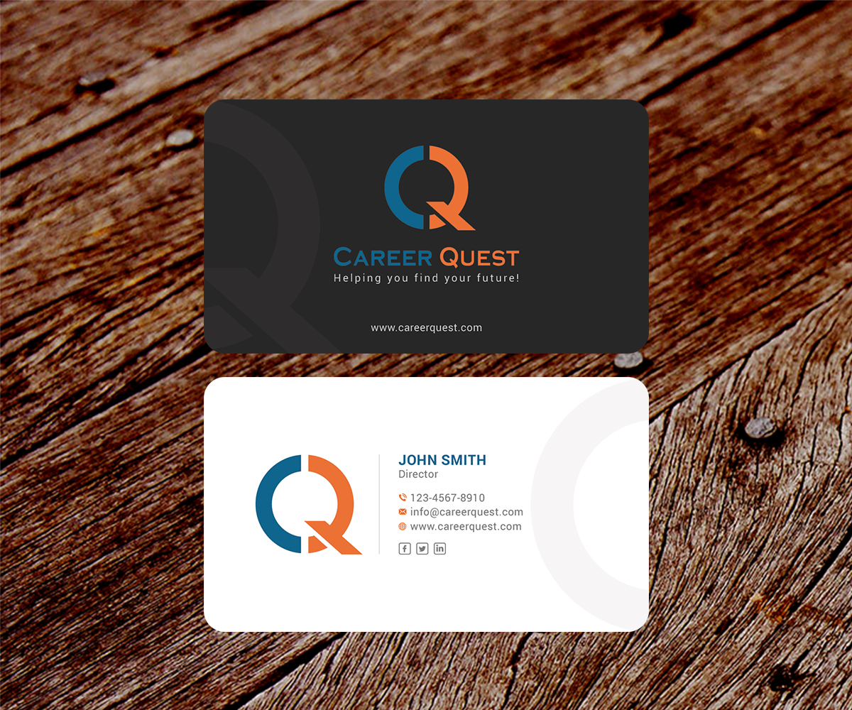 Business Card Design by SS_Designs for Career Quest | Design #12491329