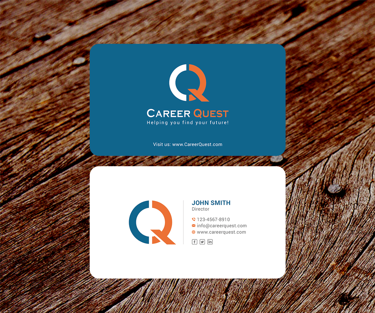 Business Card Design by SS_Designs for Career Quest | Design #12491459
