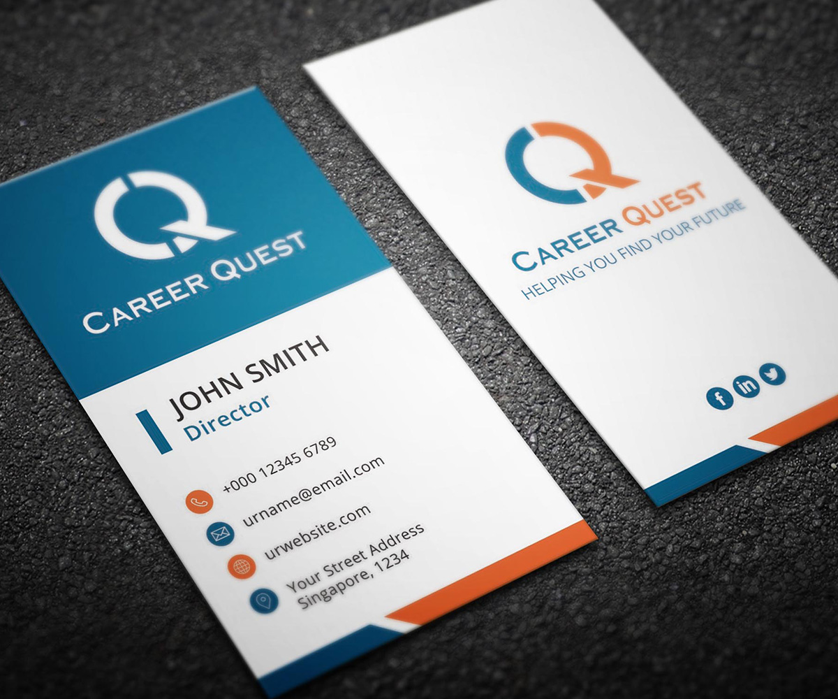 Business Card Design by Graphic Flame for Career Quest | Design #12536732
