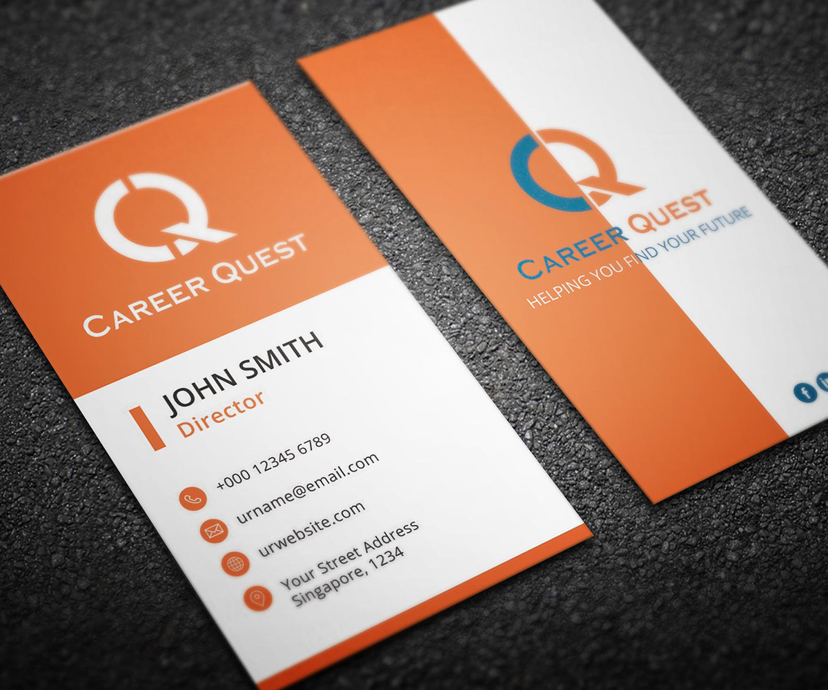 Business Card Design by Graphic Flame for Career Quest | Design #12536735