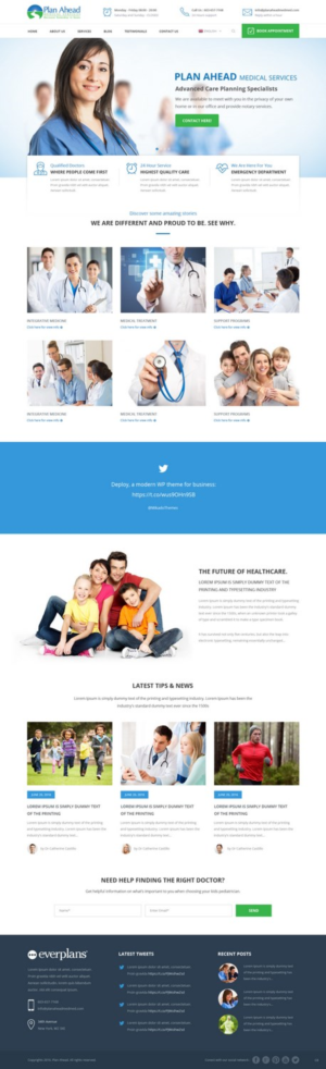 Design Wordpress par pb pour Plan Ahead Medical Services | Design : #12511609