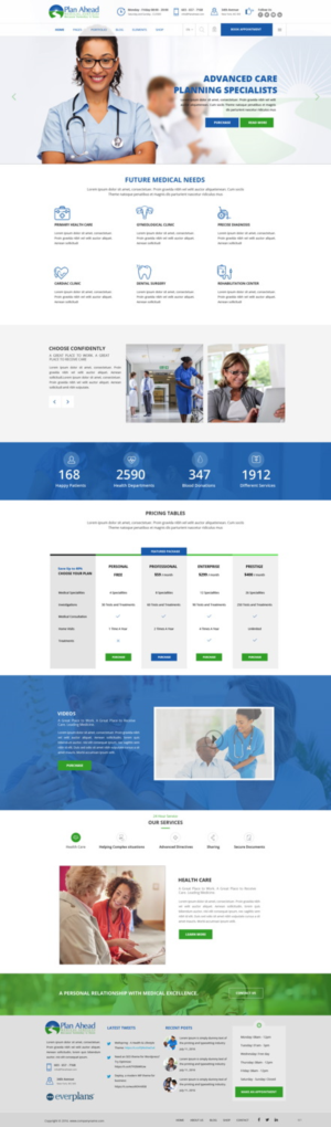 Design Wordpress par pb pour Plan Ahead Medical Services | Design : #12511624