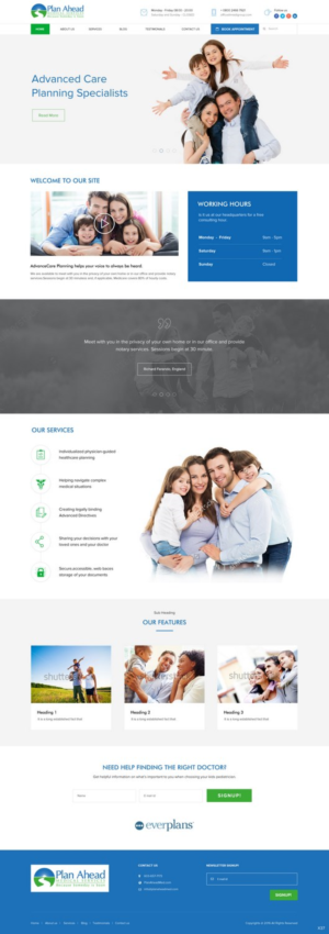 Wordpress Design by pb for Plan Ahead Medical Services | Design: #12521204