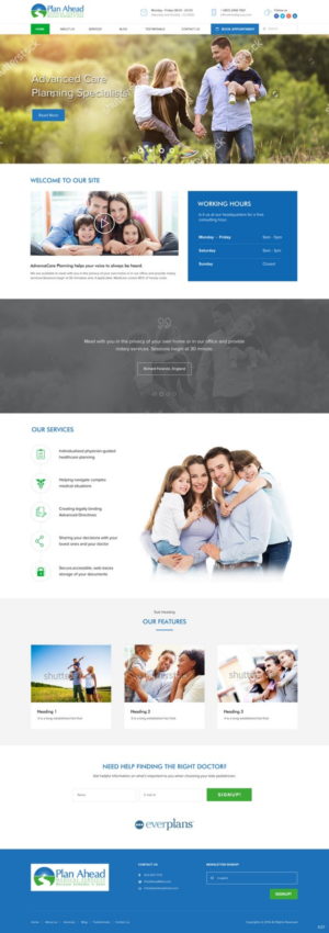 Wordpress Design by pb for Plan Ahead Medical Services | Design: #12521206