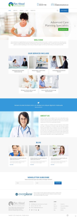 Wordpress Design by pb for Plan Ahead Medical Services | Design: #12521207