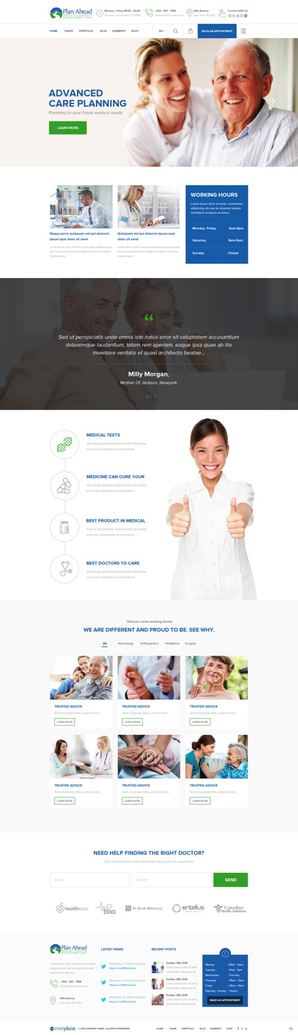 Wordpress Design by pb for Plan Ahead Medical Services | Design #12521216