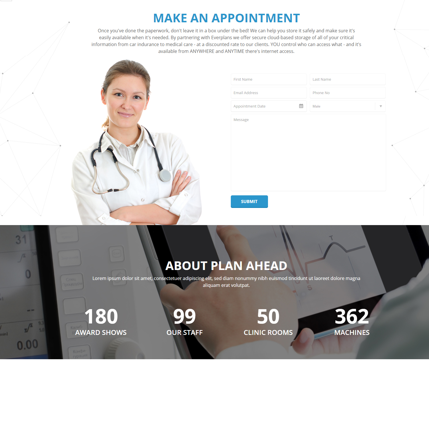 Design Wordpress par Faisal Raza Ishaq pour Plan Ahead Medical Services | Design #12591682