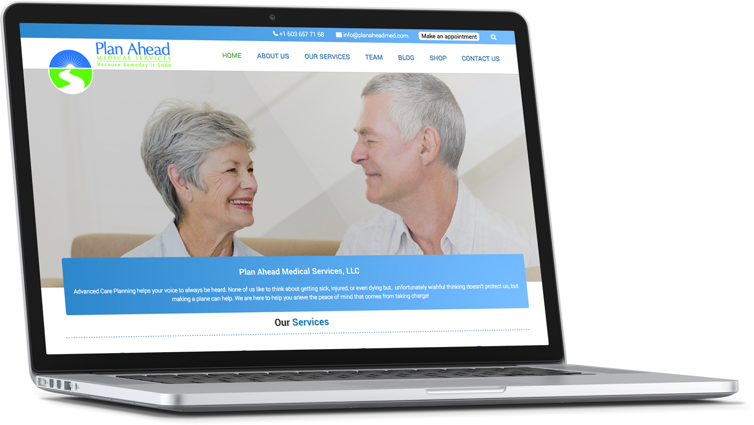 Diseño Wordpress por cCopilot para Plan Ahead Medical Services | Diseño #12570551