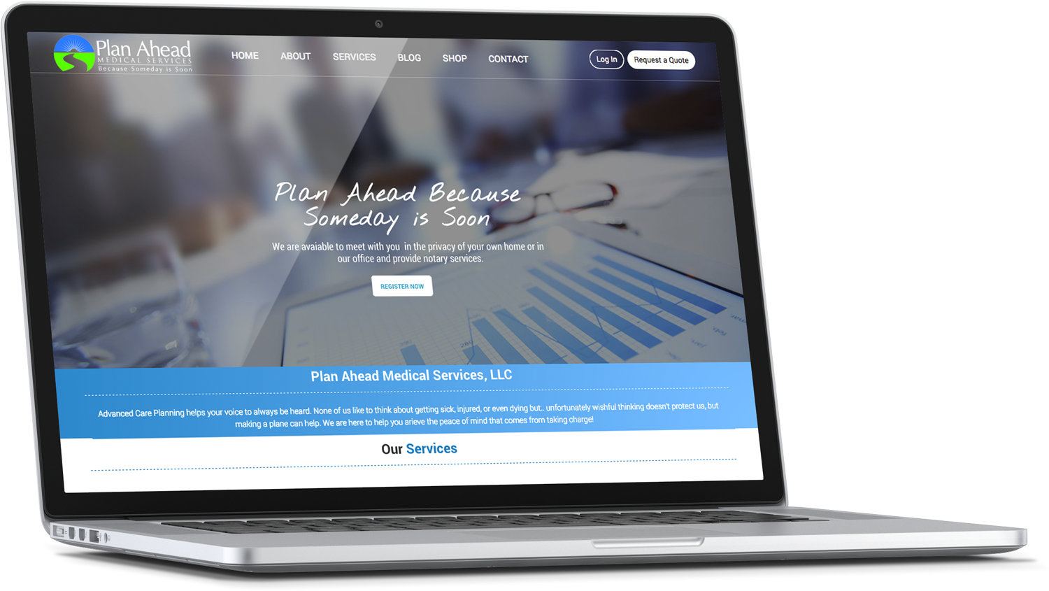 Diseño Wordpress por cCopilot para Plan Ahead Medical Services | Diseño #12570560