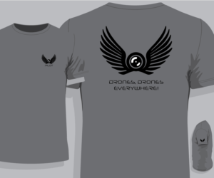 T-Shirt Design for people that fly drones | Diseño de Camiseta por Get Designed
