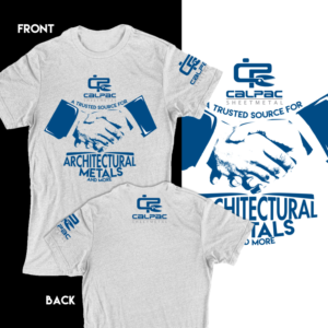 Cal Pac Sheet metal corporate apparel graphics | Diseño de Camiseta por besonaeral30
