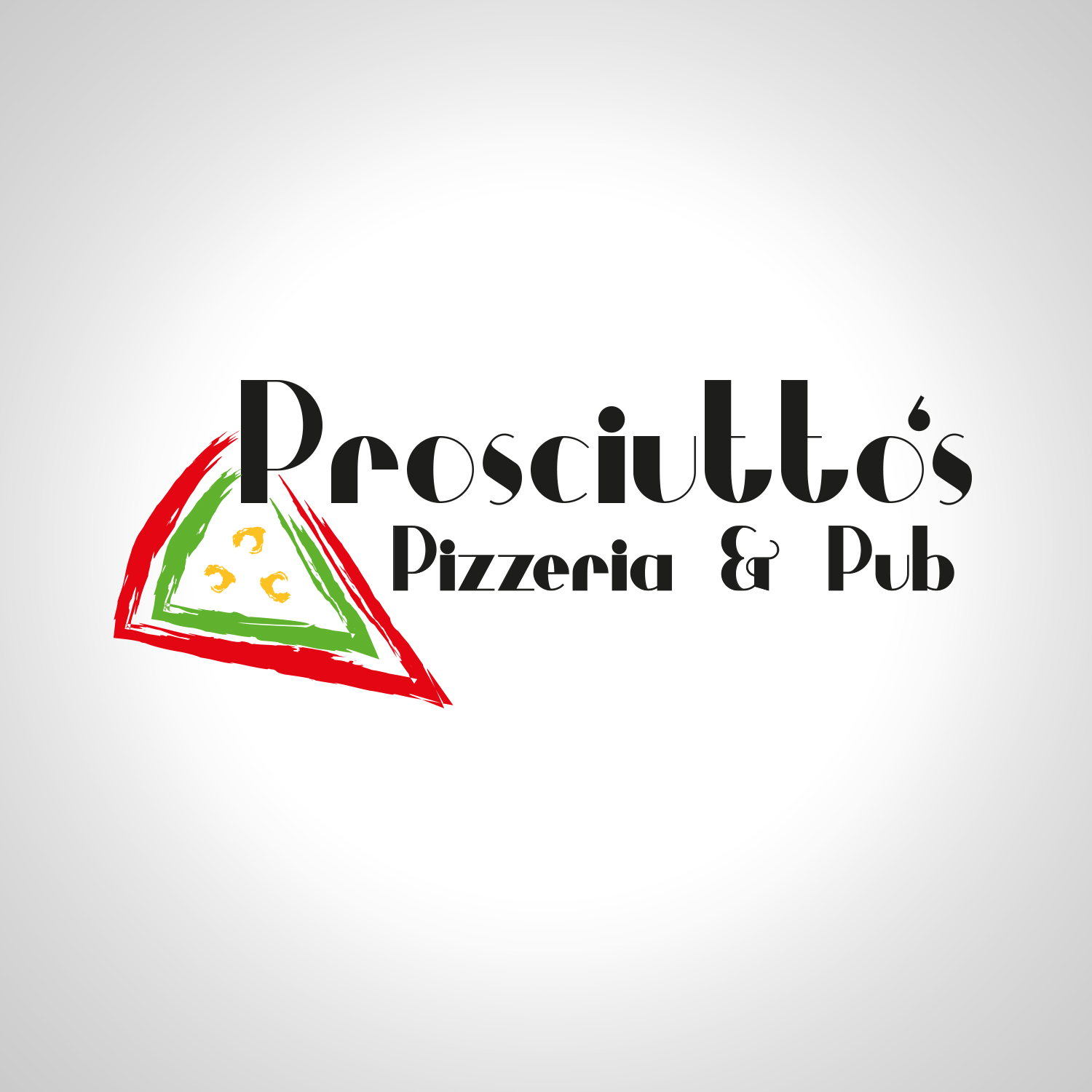 Diseño de Logo por Péter para Prosciutto's Pizzeria & Pub | Diseño #12493173