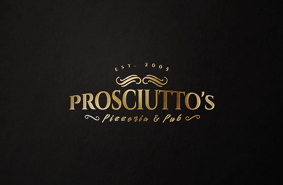 Diseño de Logo por GLDesigns para Prosciutto's Pizzeria & Pub | Diseño #12490053