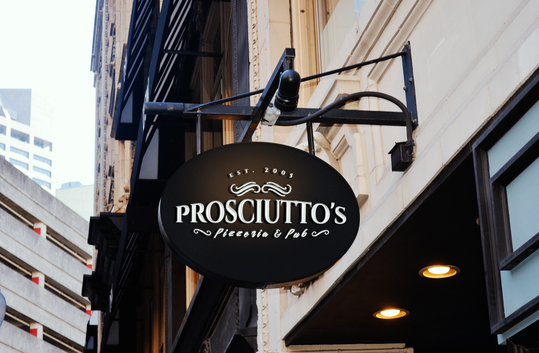 Logo Design by GLDesigns for Prosciutto's Pizzeria & Pub | Design #12490054