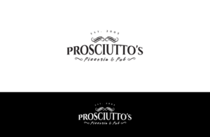 Logo Design by GLDesigns for Prosciutto's Pizzeria & Pub | Design: #12490055