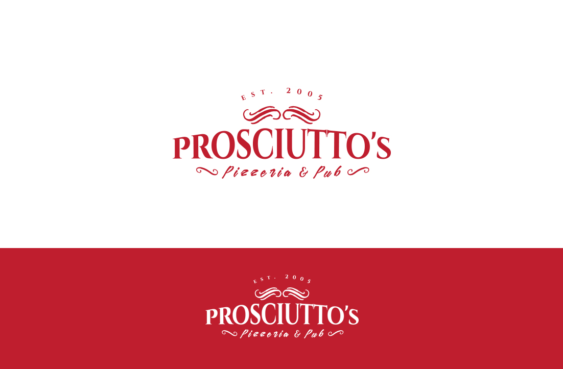Logo-Design von GLDesigns für Prosciutto's Pizzeria & Pub | Design #12490083