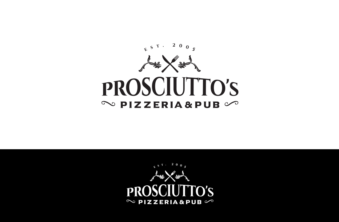 Logo Design by GLDesigns for Prosciutto's Pizzeria & Pub | Design #12549577